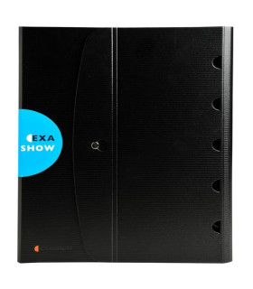 CARPETA EXACOMPTA PP A4 4 AN.30 NEGRO