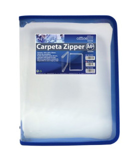 CARP.PORTADOC.OFF.BOX ZIPPER AZUL