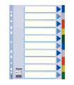 SEPARADORES ESSELTE PP A4 10 ps.IND.COL.