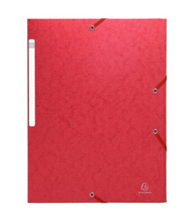 CARPETA SOLAP.EXACOMPTA CART. A4 ROJO