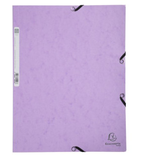 CARPETA SOLAP.EXACOMPTA AQUAREL A4 MALVA