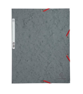 CARPETA SOLAP.EXACOMPTA CART. A4 GRIS