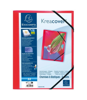 CARPETA SOLAP.EXACOMPTA PP A4 ROJO