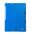 CARPETA SOLAP.EXACOMPTA PP A4 AZUL