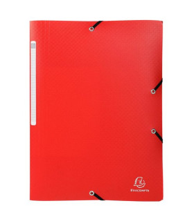 CARPETA SOLAP.EXACOMPTA PP A4 ROJO