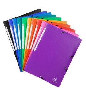 CARPETA SOLAP.EXACOMPTA PP A4 SURT.