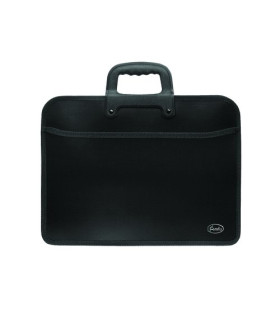 MALETIN FOROFIS PP A4 ASA Y CREM. NEGRO