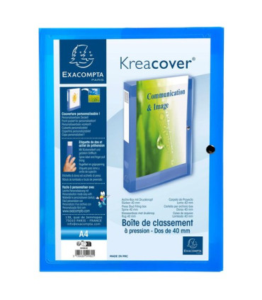 CARP.PROY.EXACOMPTA PP A4 4 cm AZUL