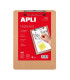 CARP.PINZA PORTABLOCS APLI A4 MADERA