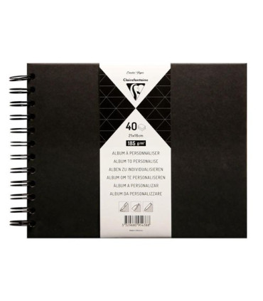 ALBUM FOTOS CF DIY NEGRO 21x16 40h 185g