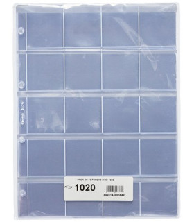 FUNDA para MONEDAS PARDO 20 ALOJAMIENTOS