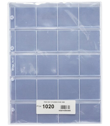 FUNDA para MONEDAS PARDO 20 ALOJAMIENTOS