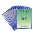 FUNDA TARIFOLD C/PIV. A4 c/MARCO AZ P/10