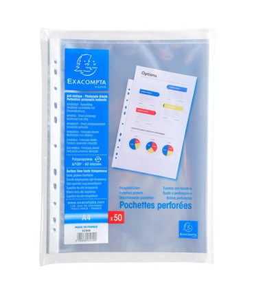 FUNDA MULT.EXA.PP 60µ A4 16 TL. P/50
