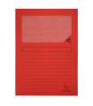 SUBCARP. EXAC. VENTANA 120g A4 ROJO P/25