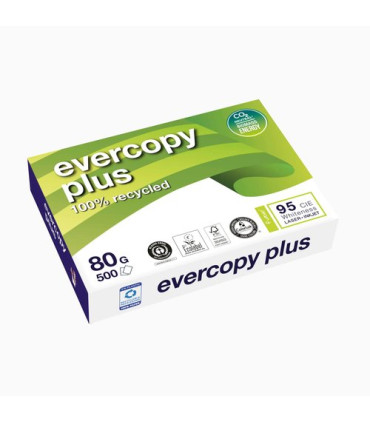 PAPEL RECICL. A4 EVERCOPY PLUS 80g 500h