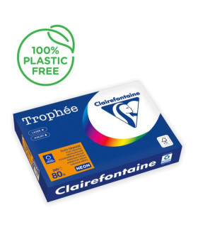 PAPEL COLOR A4 TROPHEE 80g 500h NARANJA