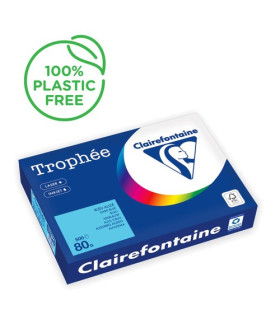 PAPEL COLOR A4 TROPHEE 80g 500h AZUL CIE