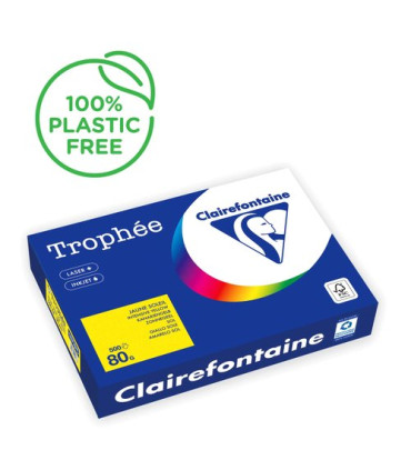 PAPEL COLOR A4 TROPHEE 80g 500h AMARILLO