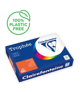 PAPEL COLOR A4 TROPHEE 80g 500h NARANJA