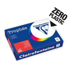 PAPEL COLOR A4 TROPHEE 80g 500h ROJO COR