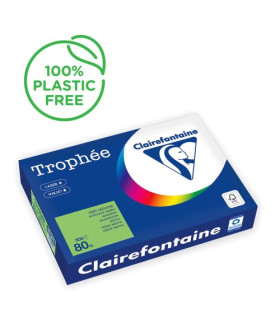 PAPEL COLOR A4 TROPHEE 80g 500h VERDE ME