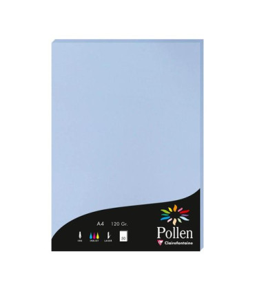 PAPEL CLAIREFONTAINE POLLEN A4 50h AZUL