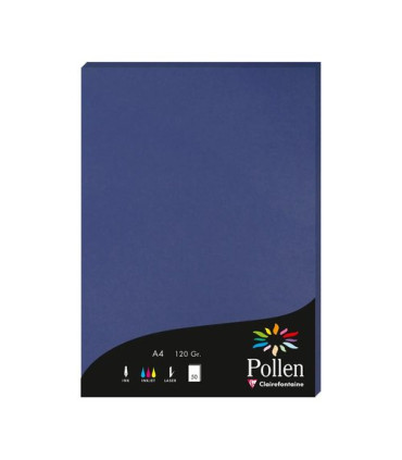 PAPEL CLAIREFONTAINE POLLEN A4 50h AZUL