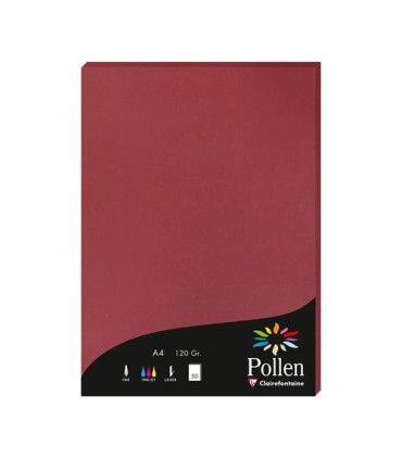 PAPEL CLAIREFONTAINE POLLEN A4 50h BURDE