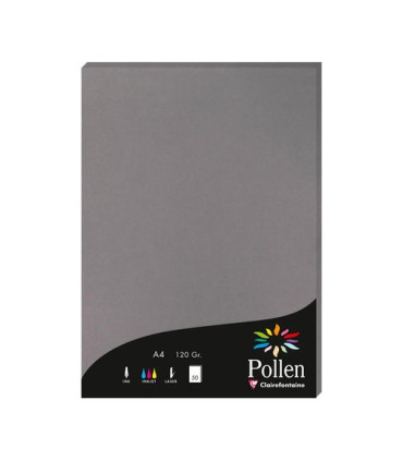 PAPEL CLAIREFONTAINE POLLEN A4 50h GRIS