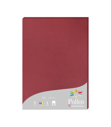 PAPEL CLAIREFONTAINE POLLEN A4 25h BURDE