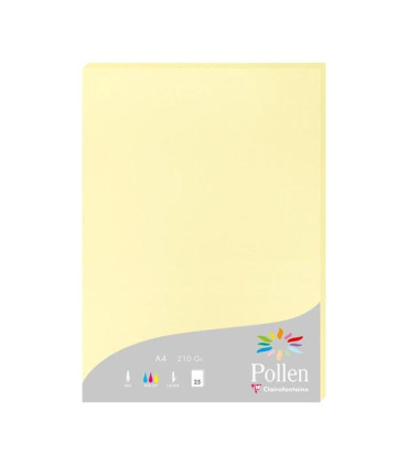 PAPEL CLAIREFONTAINE POLLEN A4 25h CANAR