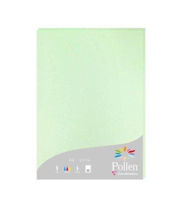 PAPEL CLAIREFONTAINE POLLEN A4 25h VERDE