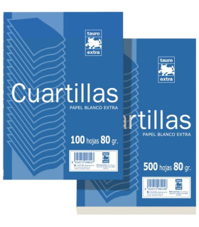PAPEL 4º TAURO 80g 100h LISO (CUARTILLA)