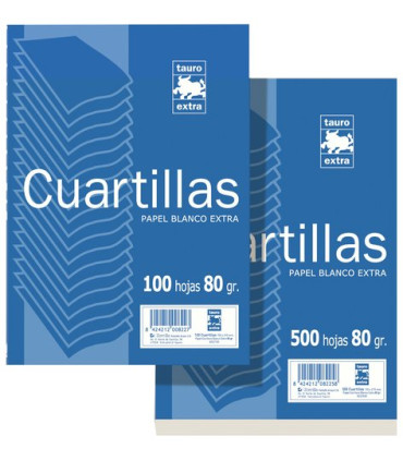 PAPEL 4º TAURO 80g 100h LISO (CUARTILLA)