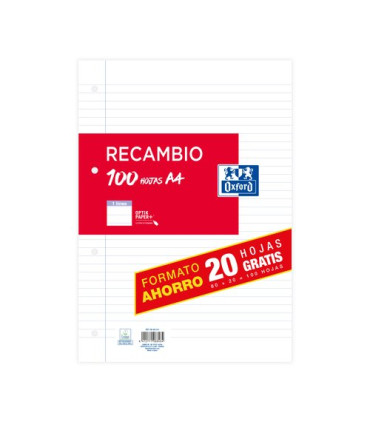 RECAMBIO OXF. A4 100h 4 TAL. HZT.