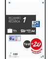 RECAMBIO OXF. A4 120h 4 TAL. CD.5 NEGRO