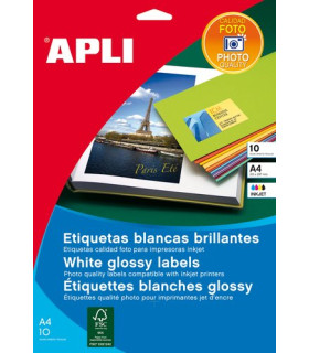 P.INKJET FOTO ADHESIVO APLI A4 10h