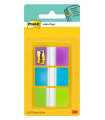 TACO BANDE POST-IT 1  3X20 MOR,VERD,AZUL