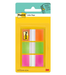 TACO BANDE POST-IT 1  3X20 VERDE,NAR,ROS