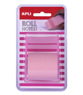 NOTAS ADHE.APLI EN ROLLO DE 8mx 5cm ROSA