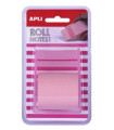 NOTAS ADHE.APLI EN ROLLO DE 8mx 5cm ROSA
