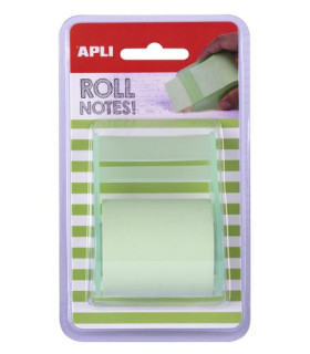 NOTAS ADHE.APLI EN ROLLO DE 8mx 5cm VERD