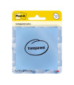 TACO NOTAS POST-IT 600 73x73 TRAS.AZUL B