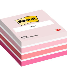 TACO NOTAS POST-IT CUBO 450 H.ROSA PASTE