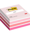 TACO NOTAS POST-IT CUBO 450 H.ROSA PASTE