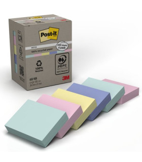 TACO NOTAS POST-IT RECICL. 653 38x51 P/6