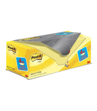 TACO NOTAS POST-IT 654 76x76 P/20