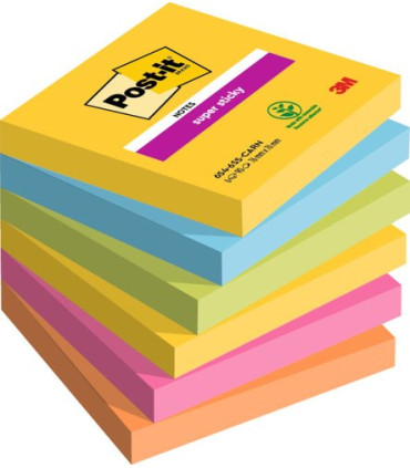 TACO NOTAS POST-IT 654 76x76 P/6