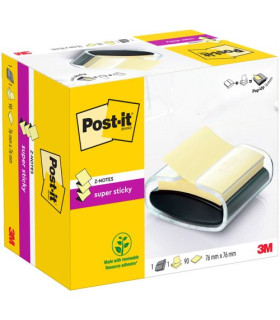 DISPENSADOR POST-IT NEGRO + TACO Z-NOT